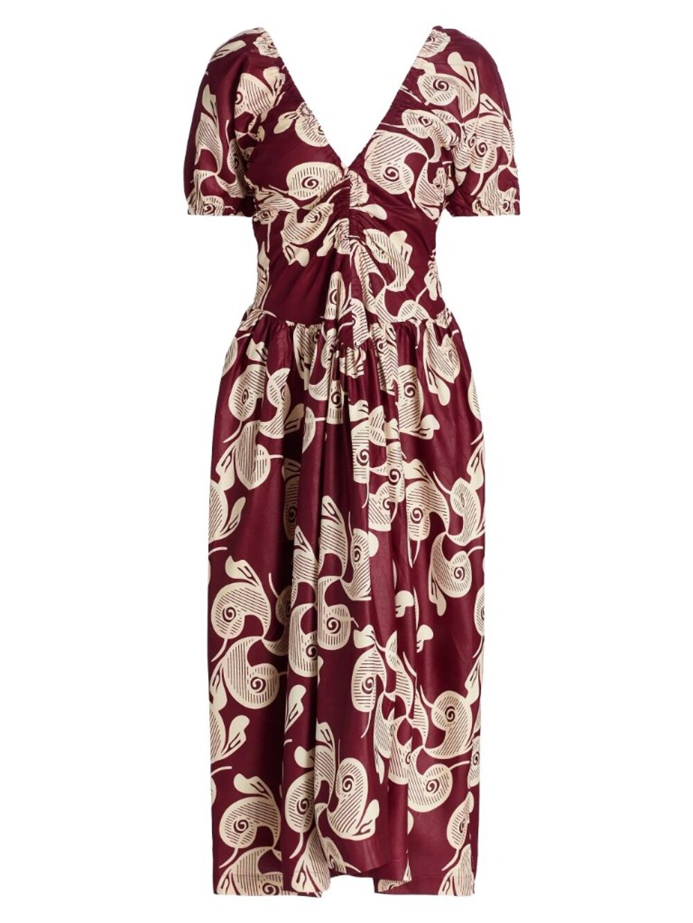 NWT Elisamama  Bori Midi-Dress in Red, Size L